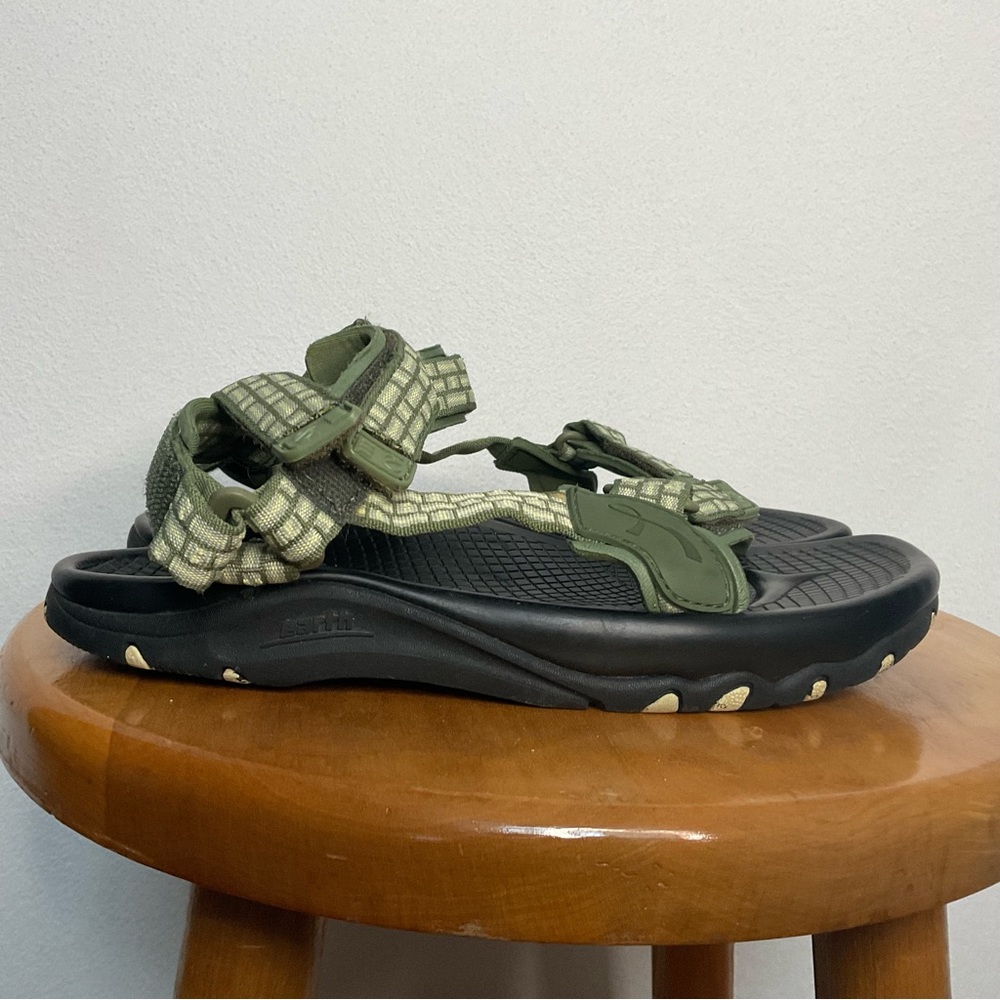 Earth Green Adjustable Strap Outdoor Sandals Size 8M Hiking Gardenimg Granola
